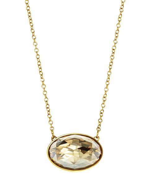 Lyst Swarovski Gold Tone Statement Crystal Necklace In Metallic