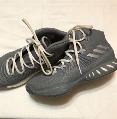 Adidas Geofit Basketball Boost Shoes Gray High Top Sz 7 Ebay