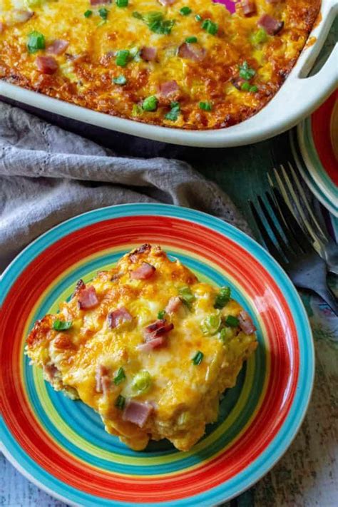 Cheesy Hashbrown Breakfast Casserole A Wicked Whisk