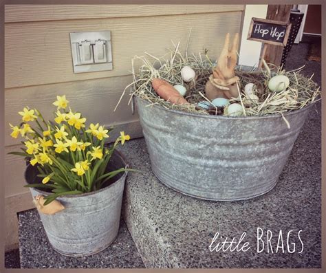 These are the items i used on our small front porch decorating ideas. Little Brags: A little Easter Decorating On The Front Porch