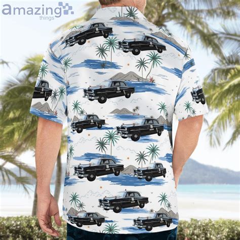 Houston Texas Houston Police Department Ford Customline Patrol Car Hawaiian Shirt