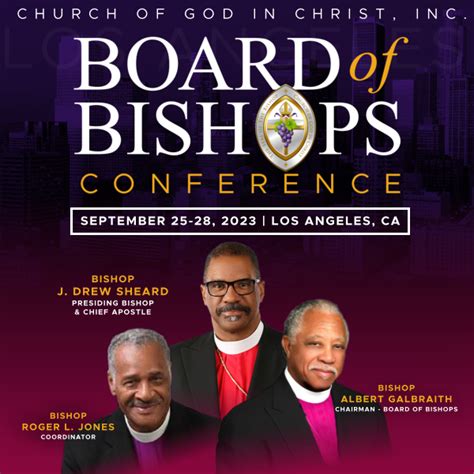 2023 Bishops Conference Registration Open Now Church Of God In Christ