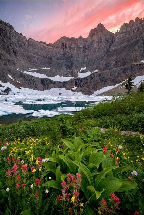 Iceberg Lake Is Located In Glacier National Park In The U S State Of
