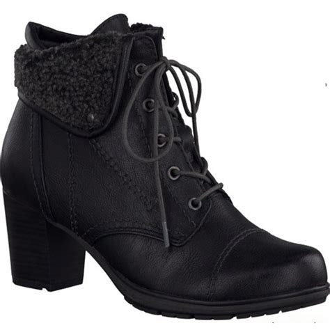 Soft Line Womens Black Lace Up Ankle Boots 8 8 26161 25 001