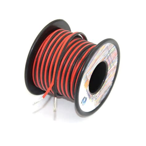 16 awg Электрический провод с силиконовой оплеткой 2 проводника ...