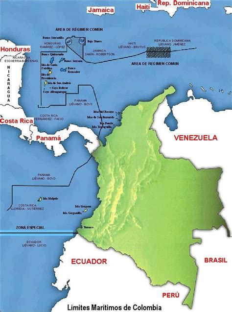 Mapa De Colombia Con Sus L Mites Mapa F Sico Geogr Fico Pol Tico 98880