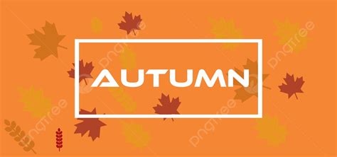 Autumn Background With Typography Autumn Background Orange