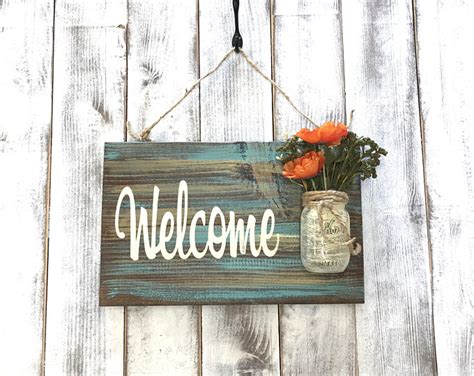 Country Front Porch Welcome Sign Welcome Decor For Front Etsy