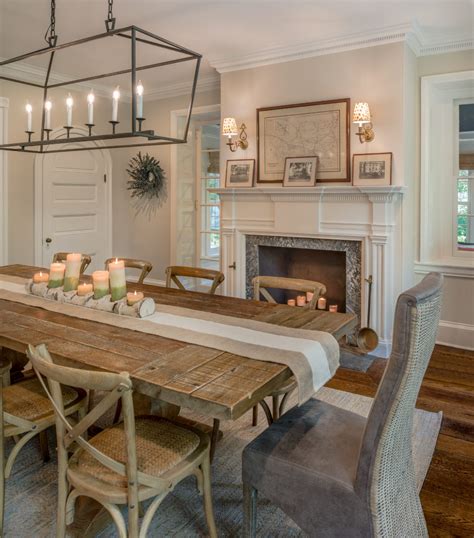 Stylish Dining Rooms With Fireplaces Chairish Blog Stylish Dining
