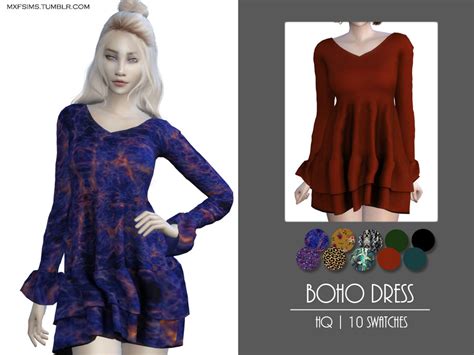 The Sims Resource Boho Dress