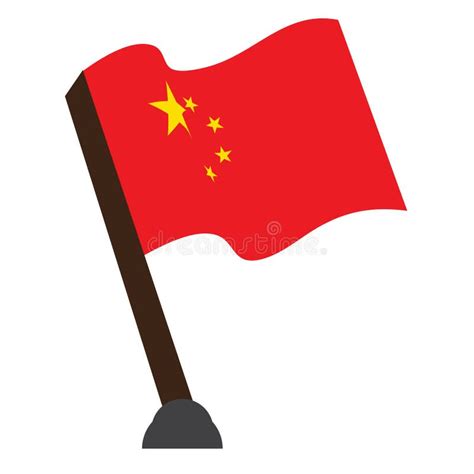 Isolated Flag Of China Stock Vector Illustration Of Metal 101643596