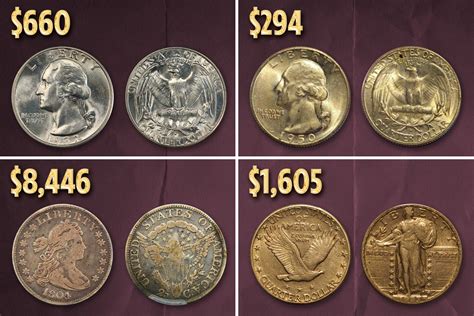 Most Valuable Quarters In Circulation Including Coins Featuring