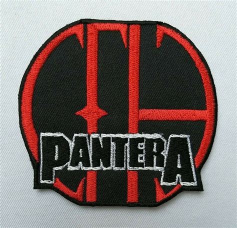 2pcspantera Band Music Logo Heavy Metal Symbol Embroidered Iron On Sew