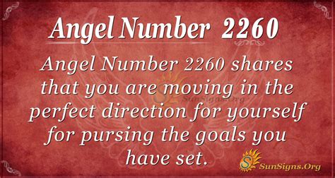 Angel Number 2260 Meaning Sunsignsorg
