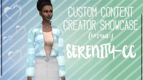 Sims 4 Custom Content Creator Showcase Serenity Cc Youtube