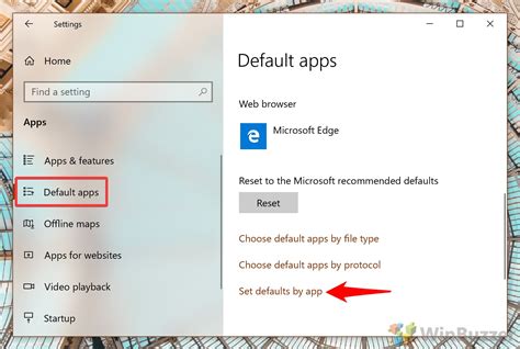 Windows 10 How To Change Default Apps Default Programs Winbuzzer