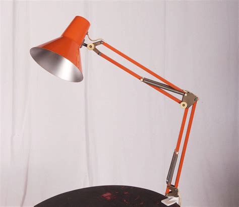Orange Desk Table Lamp By Luxo For Sale At 1stdibs