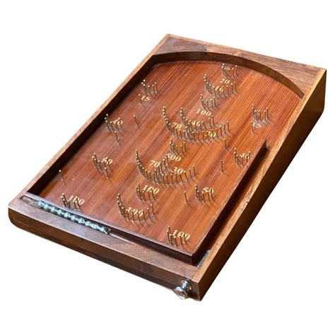 Wooden Bagatelle Table Top Game Pinball Game For Sale At 1stdibs