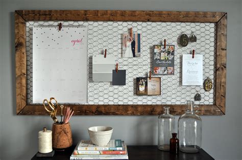 You can make a traditional diy cork board by putting a piece of cork in a frame and hanging it on the wall. Office Memo Board - Little Glass Jar