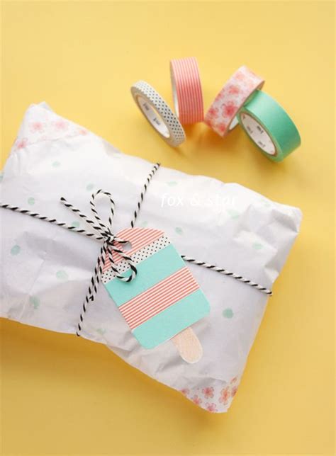 Washi Tape Ice Lolly Tags Summer Inspired T Wrap Blog Archive By