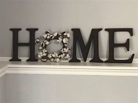 Home Letters Home Letter Sign Home Letters With Wreath As O Etsy
