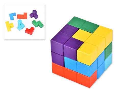 3x3 Wooden Tetris Soma Cube Dsstyles