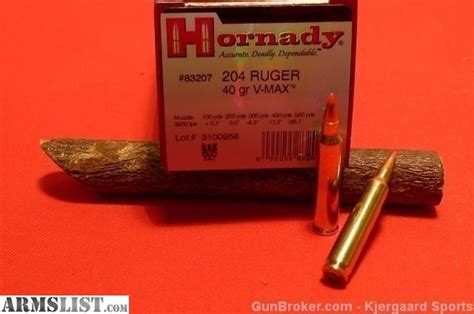 Armslist For Sale 500 Rounds Of Hornady V Max 204 Ruger 40gr