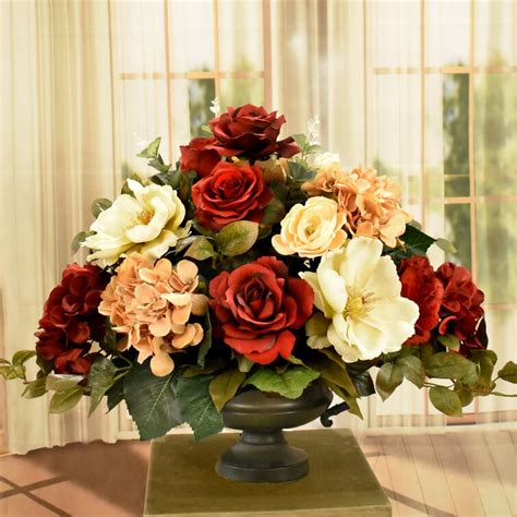 floral home decor mixed centerpiece in decorative vase and reviews wayfair