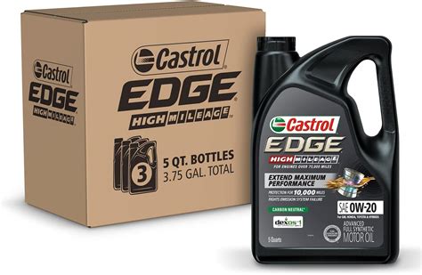 Buy Castrol Edge High Mileage 0w 20 Advanced Full Synthetic Motor Oil