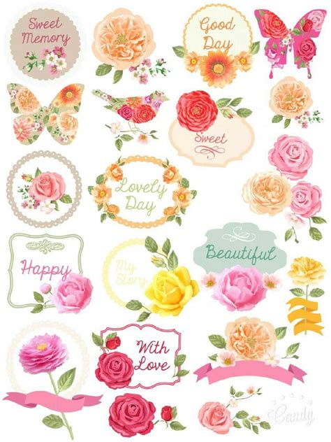 flowers powers stickers printable free stickers