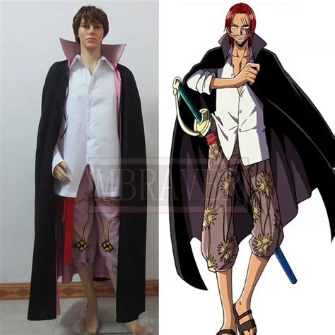 One Piece Shanks Cosplay Costume Akakami No Shankusu Cosplay Tailor