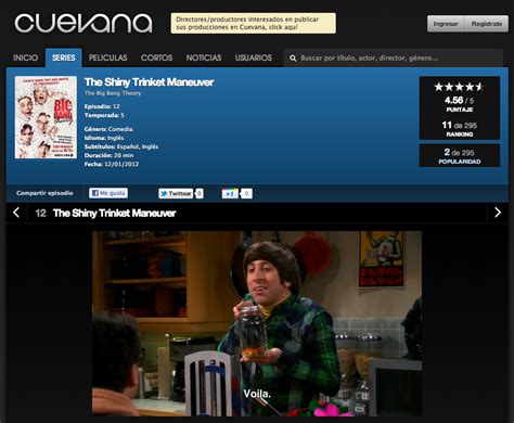 Cuevana is an argentine file sharing website that offers movies and television content in their original languages, with spanish subtitles. Cuevana en serios problemas por el cierre de Megaupload ...
