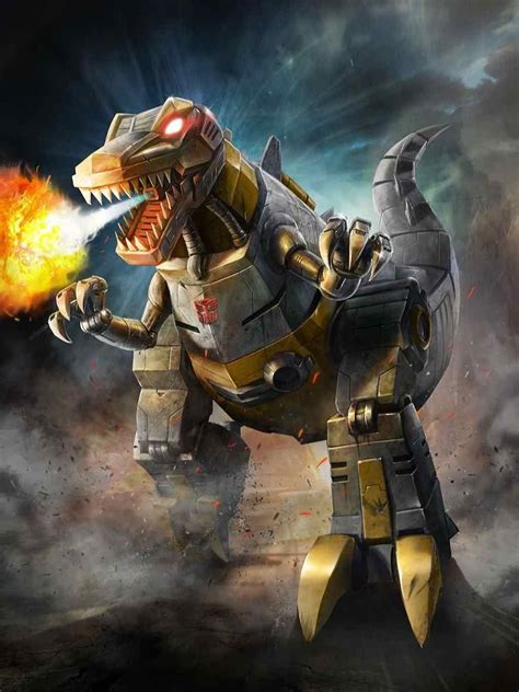 Dinobots Leader Grimlock Artwork From Transformers Legends Game
