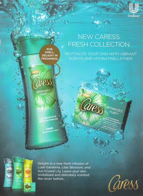 Caress Fresh Collection Body Wash Floral Fragrances For Women