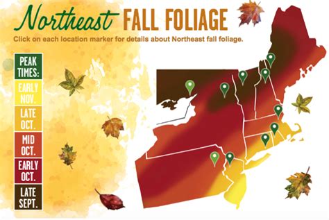 Northeast Fall Foliage Map Fall Foliage Map Foliage Map Fall Foliage