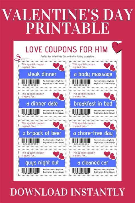 love coupons for him valentines day coupons printable love etsy love coupons love coupons