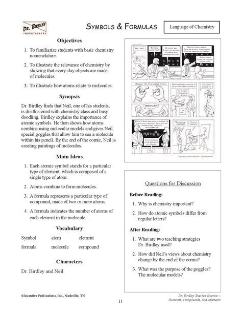Leave 7 weren't 4 bought born 5 did; Dr. Birdley Teaches Science: Elements, Compounds, Mixtures ...