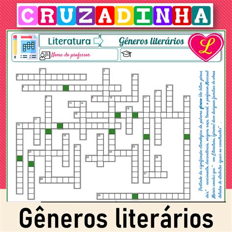 Atividades Sobre Gêneros Literários