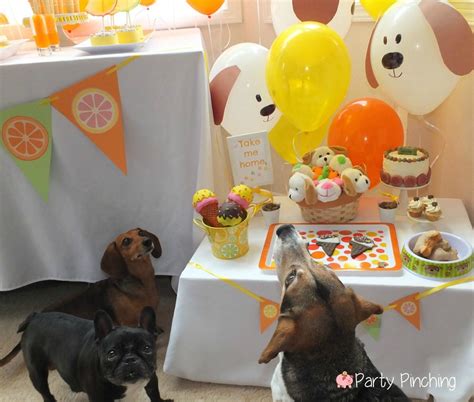 This puppy party has the perfect amount of fun details without being too much work to plan and put. Dog party theme puppy party theme ideas dog food