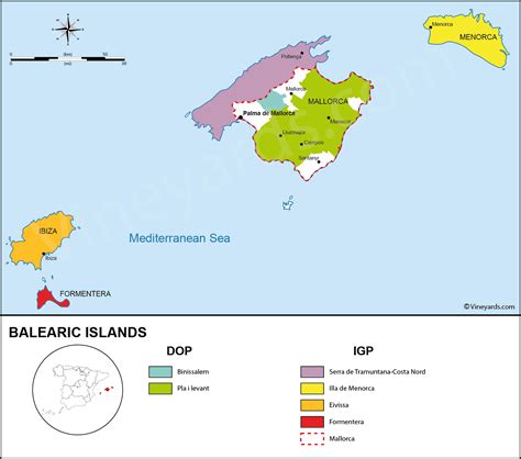 Spain Balearic Islands Map