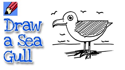 How To Draw A Seagull Real Easy For Kids And Beginners Youtube