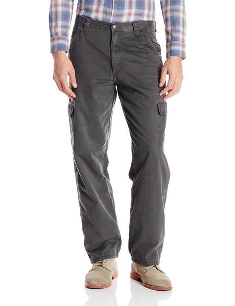 Wrangler Mens 42x30 Relaxed Fit Fleece Lined Cargo Pants 42 Walmart