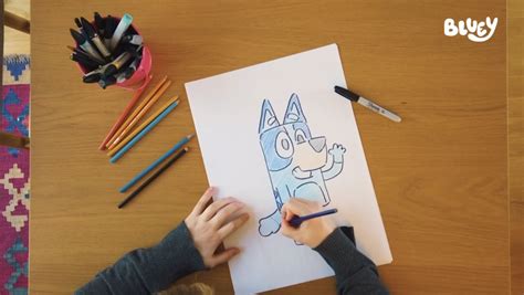 Draw Along With Bluey Bluey Official Website