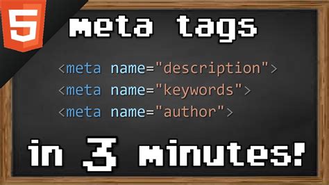 Learn Html Meta Tags In 3 Minutes 🏷️ Youtube