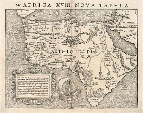 If you like music try it now! Map Of Africa Bone : 1560 Sebastian Antique Map Of Africa First Map Of The African Contin ...