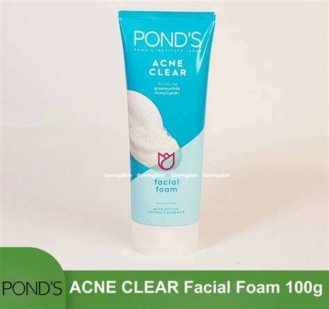 Ponds Acne Clear Facial Foam 100g Iluvmyskin Llc