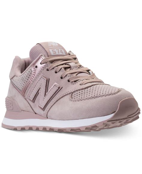 Check spelling or type a new query. New Balance Suede 574 Rose Gold Casual Sneakers From Finish Line - Lyst