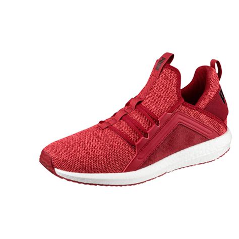 Puma Rubber Mega Nrgy Knit Mens Running Shoes In Red For Men Lyst
