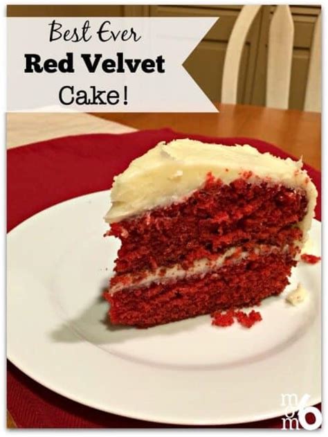 We love red velvet (even. Best EVER Homemade Red Velvet Cake! - MomOf6