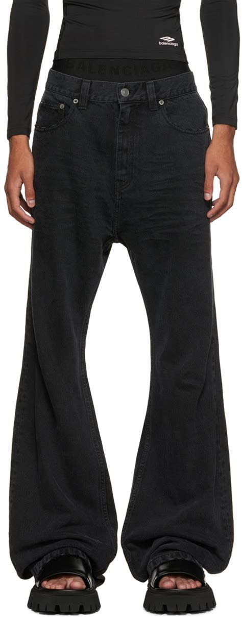 Balenciaga Black Flared Jeans Balenciaga